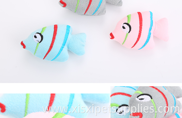 new cat products three color catnip fish toy for cats